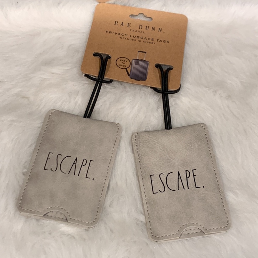 Rae Dunn. Travel Privacy Luggage Tags